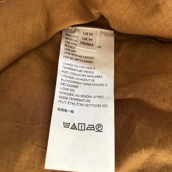 Free People Erin Embroidered Boho Mini Dress Size M NWT Long sleeve In Brown - Picture 11 of 13